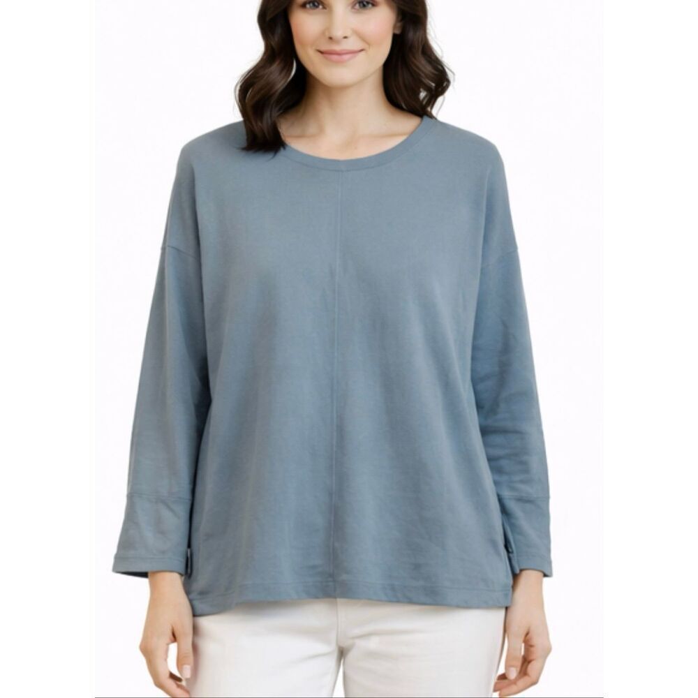 Habitat Clothes to live in blue seamed blouse small